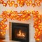 4-Pack 40FT Fall Garland with LED Lights – 80 LED Maple Leaves, Battery-Operated Thanksgiving & Autumn Decorations for Home, Indoor & Outdoor, Christmas Decor (Orange)